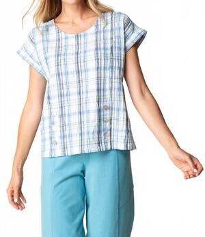 NEW HABITAT harwick pullover top in sky